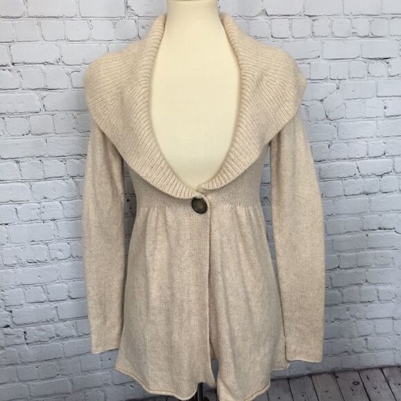 BANANA REPUBLIC SHAWL COLLAR SWEATER - Picture 1 of 8